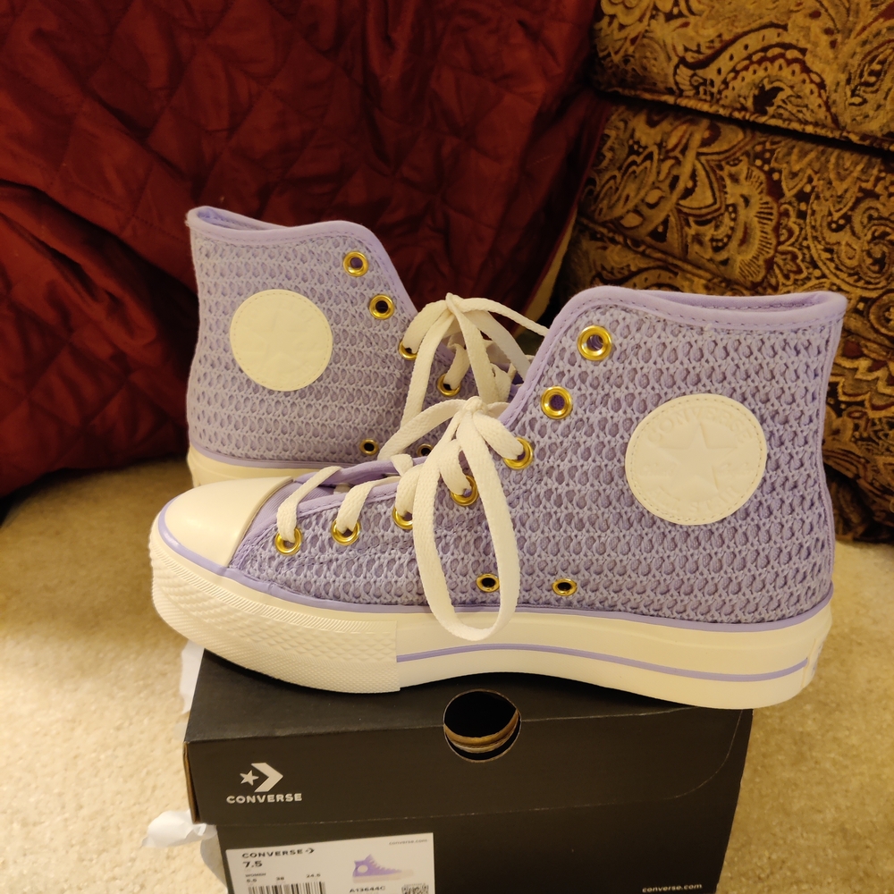 Converse Purple High-Top Sneakers